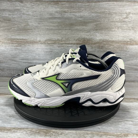 Mizuno Men’s Wave Rider 10 White Running Shoes Size 11 - Picture 1 of 11